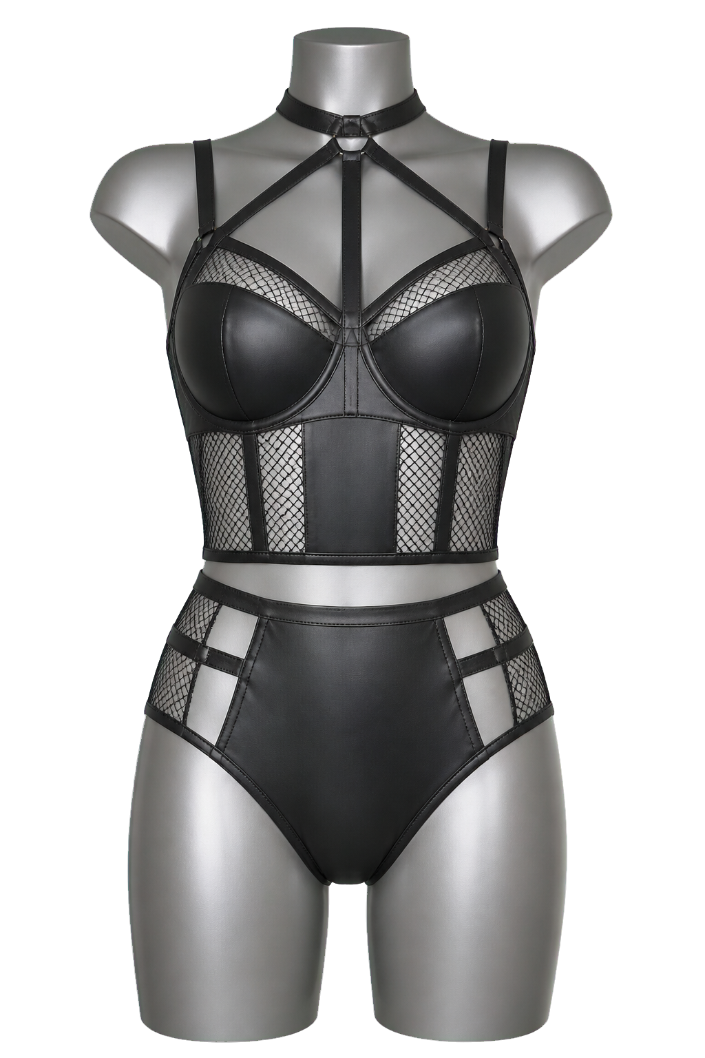 Black Cage Lingerie Set