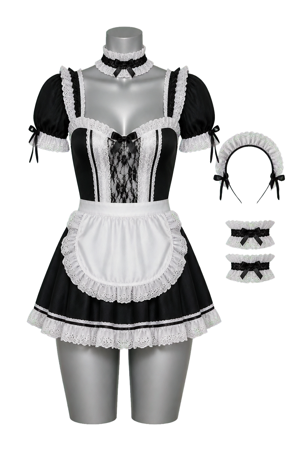 Black Lace Maid Costume
