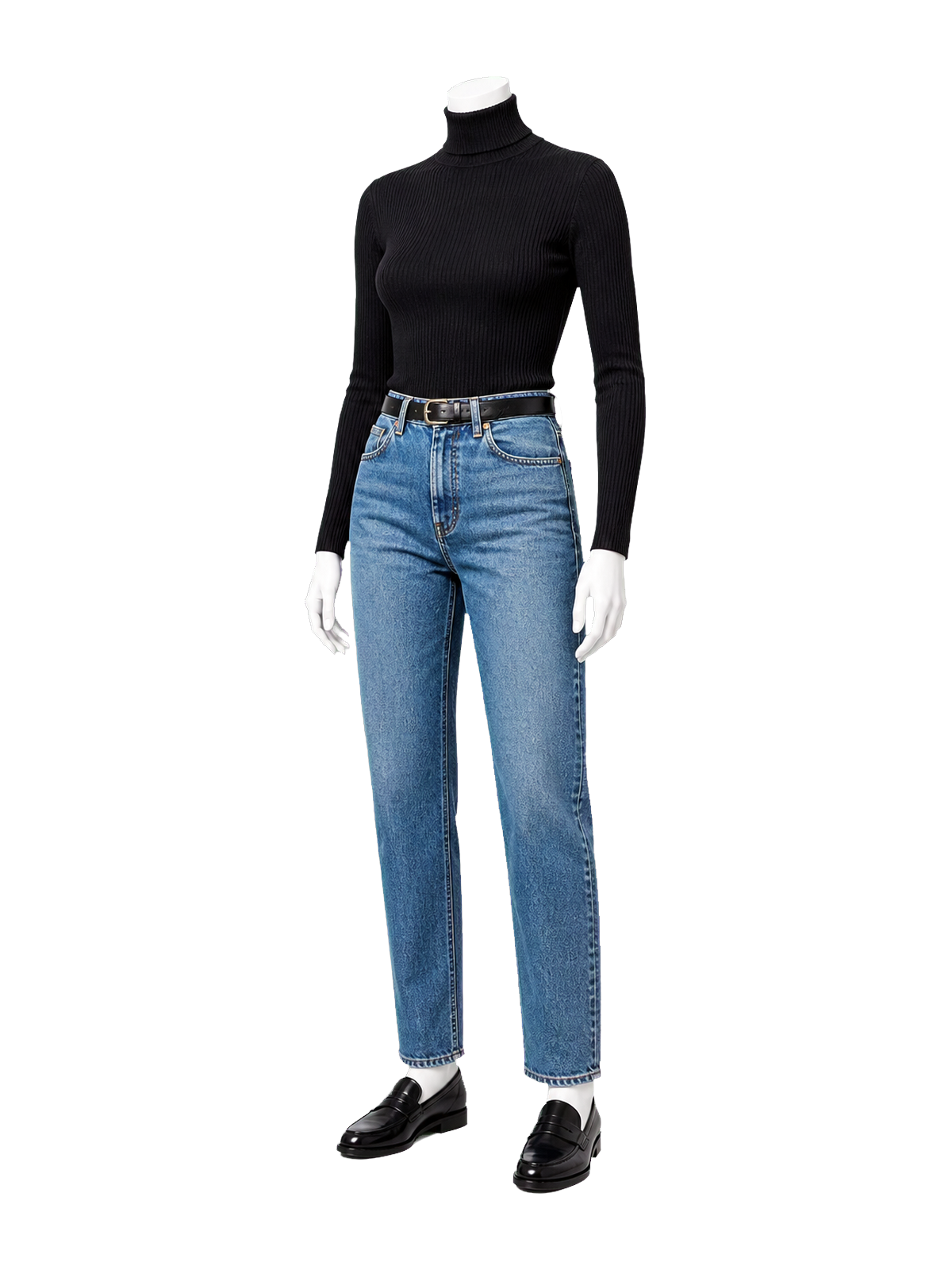 90s Minimal Black Look
