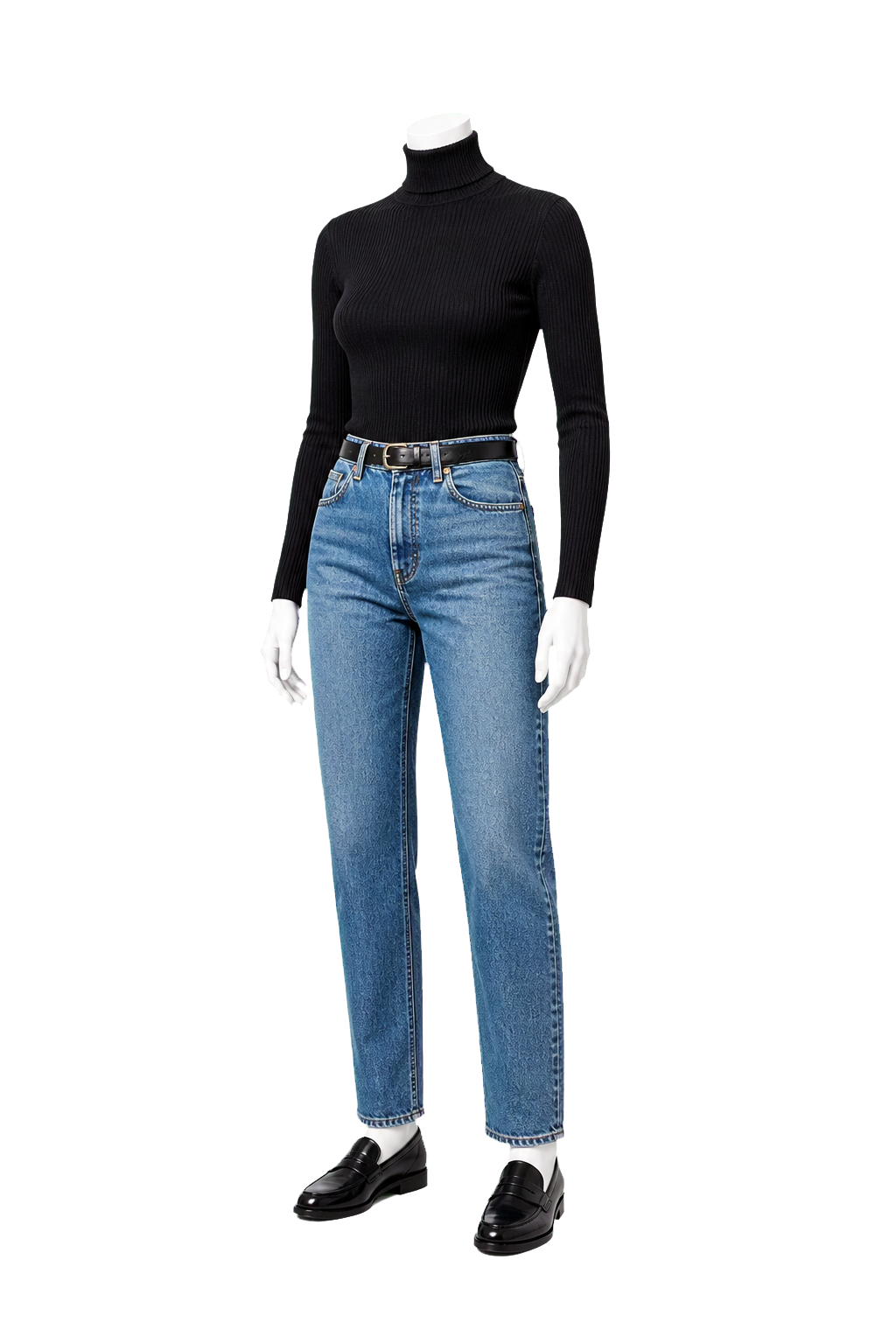 90s Minimal Black Look