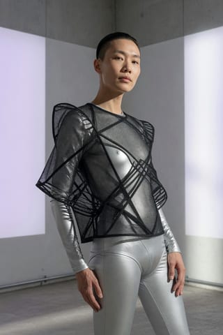 Androgynous Mesh Couture